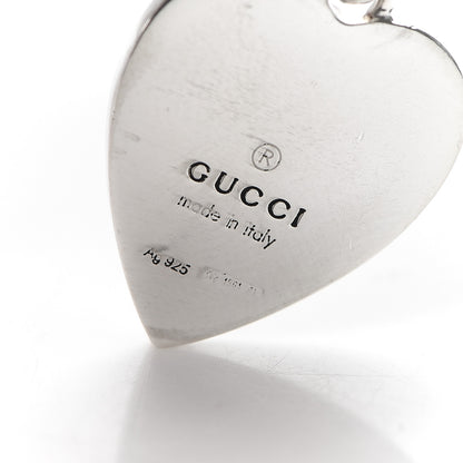 Gucci Sterling Silver GucciGhost Heart Drop Earrings 4 of 6