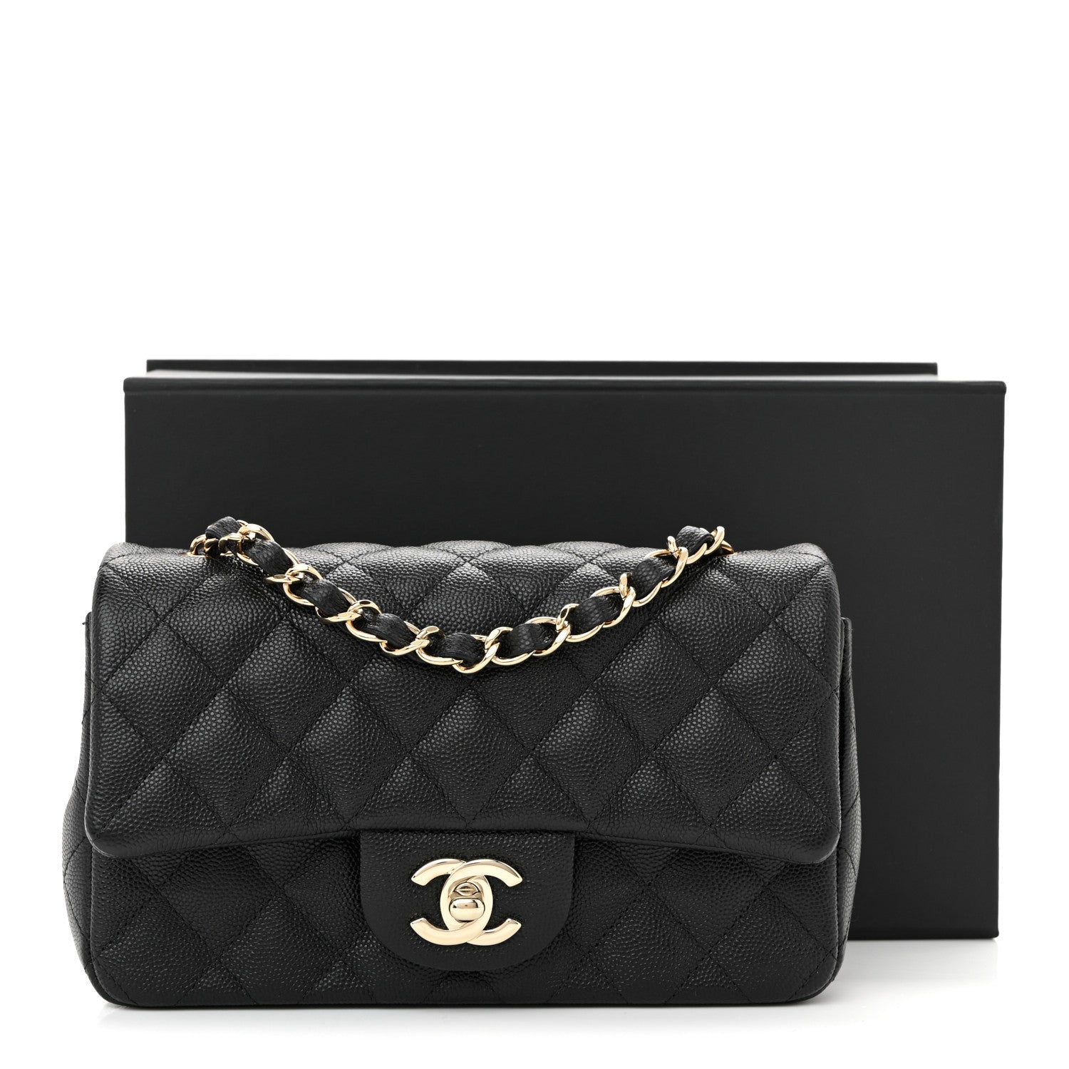 Chanel Caviar Quilted Mini Rectangular Flap Black 11 of 11
