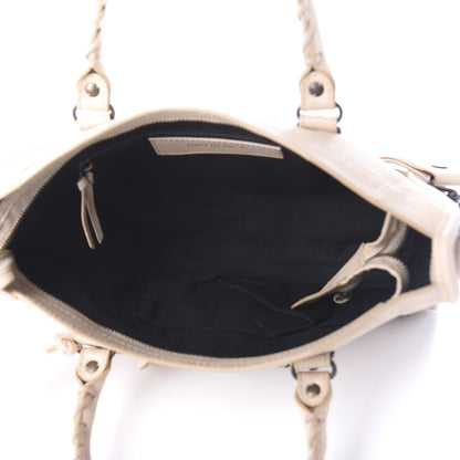 Balenciaga Chevre Classic Hardware Metallic Edge S City Beige Tapioca 6 of 11