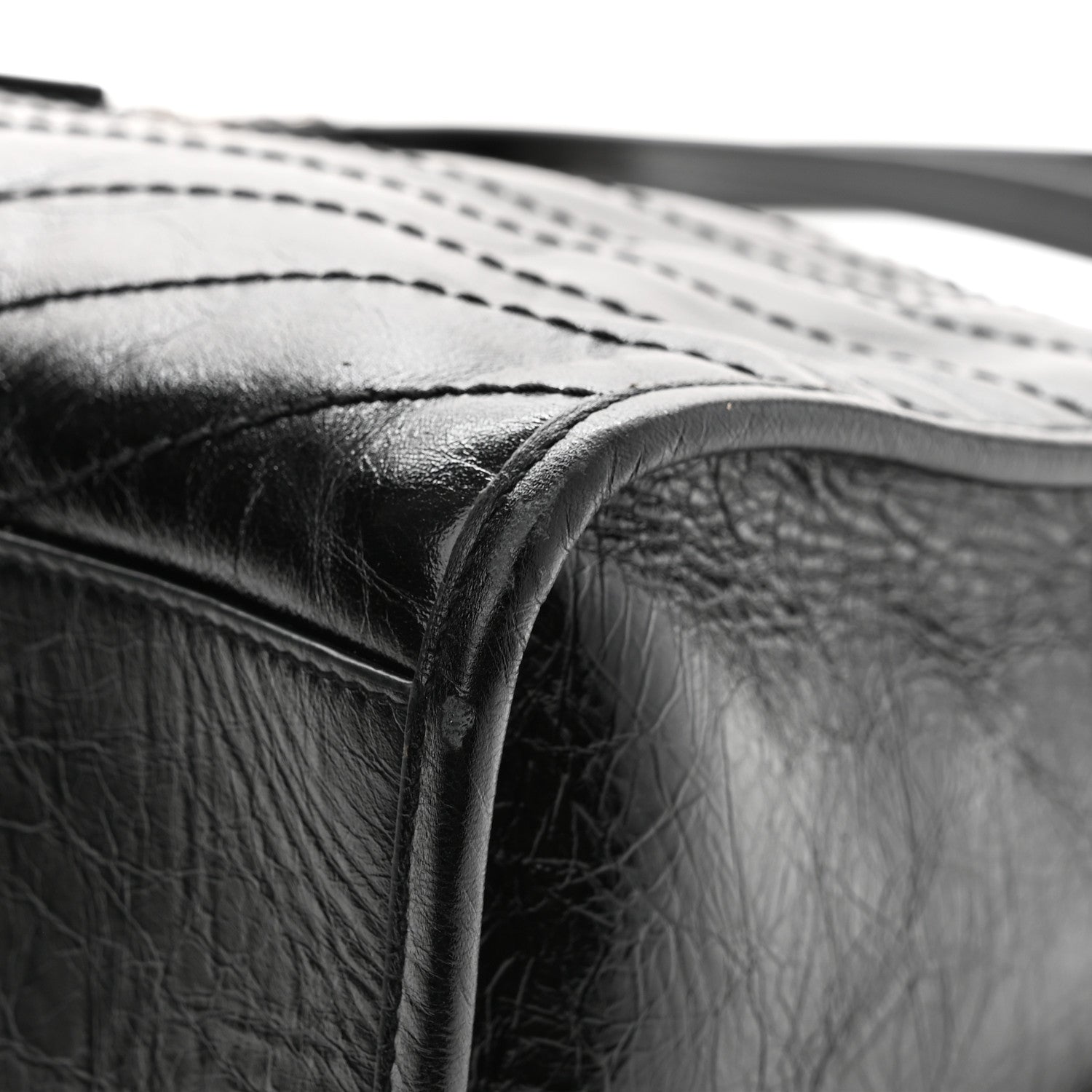 Saint Laurent Crinkled Calfskin Matelasse Monogram Large Niki Shopper Tote Black 11 of 11