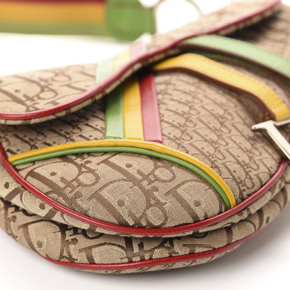 Christian Dior Monogram Rasta Saddle Bag Beige 6 of 10