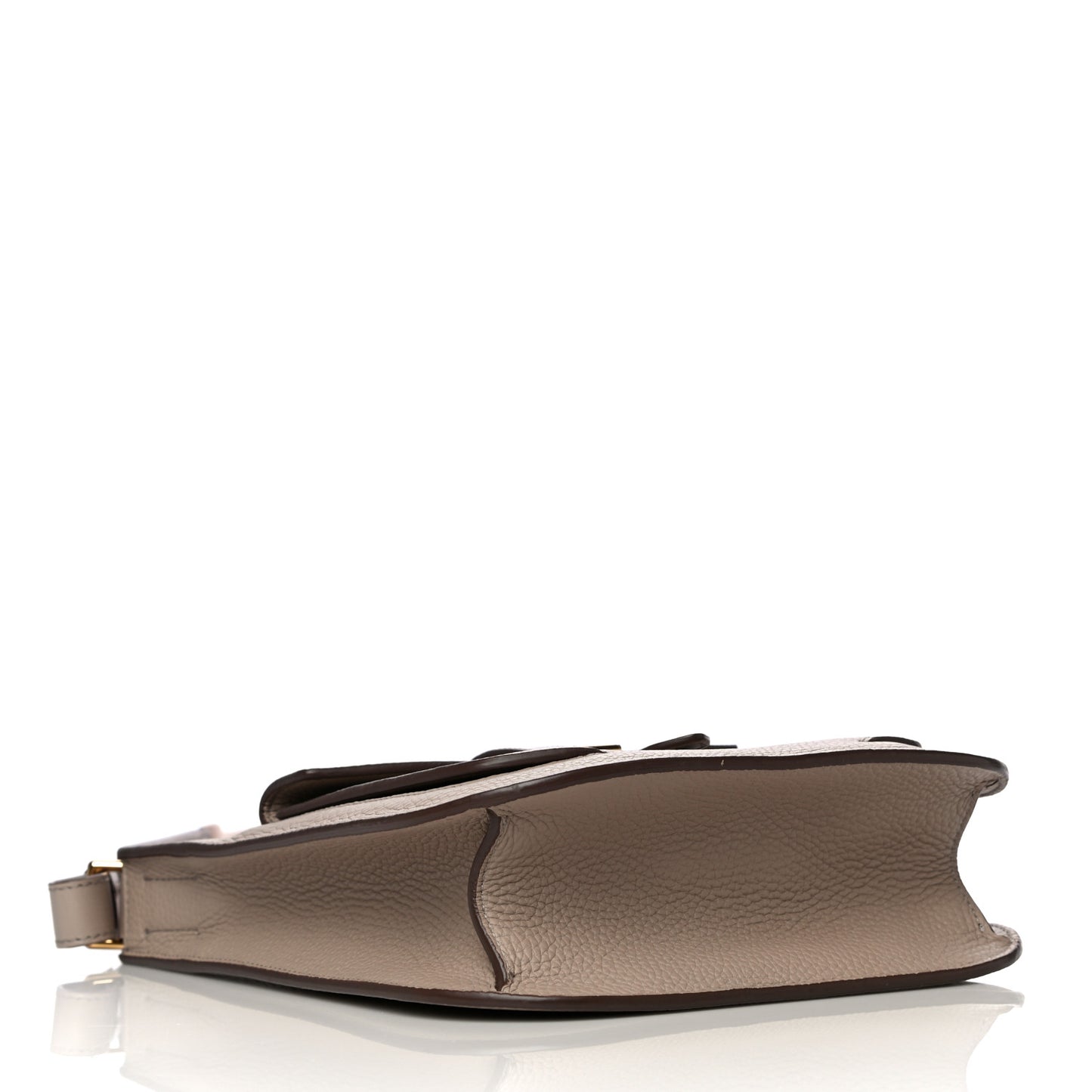 Grained Calfskin Rialto Crossbody Taupe