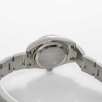 Rolex Stainless Steel 26mm Oyster Perpetual DateJust Watch Blue Roman 179160 7 of 8