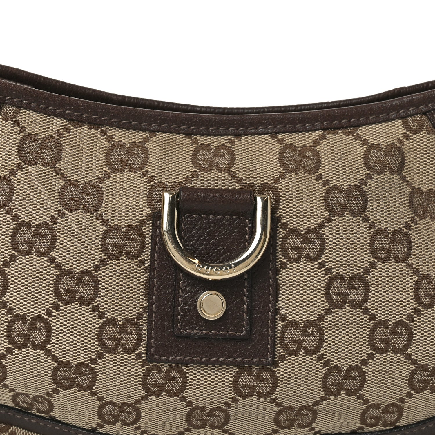 Gucci Monogram D Ring Abbey Pochette Brown 8 of 10
