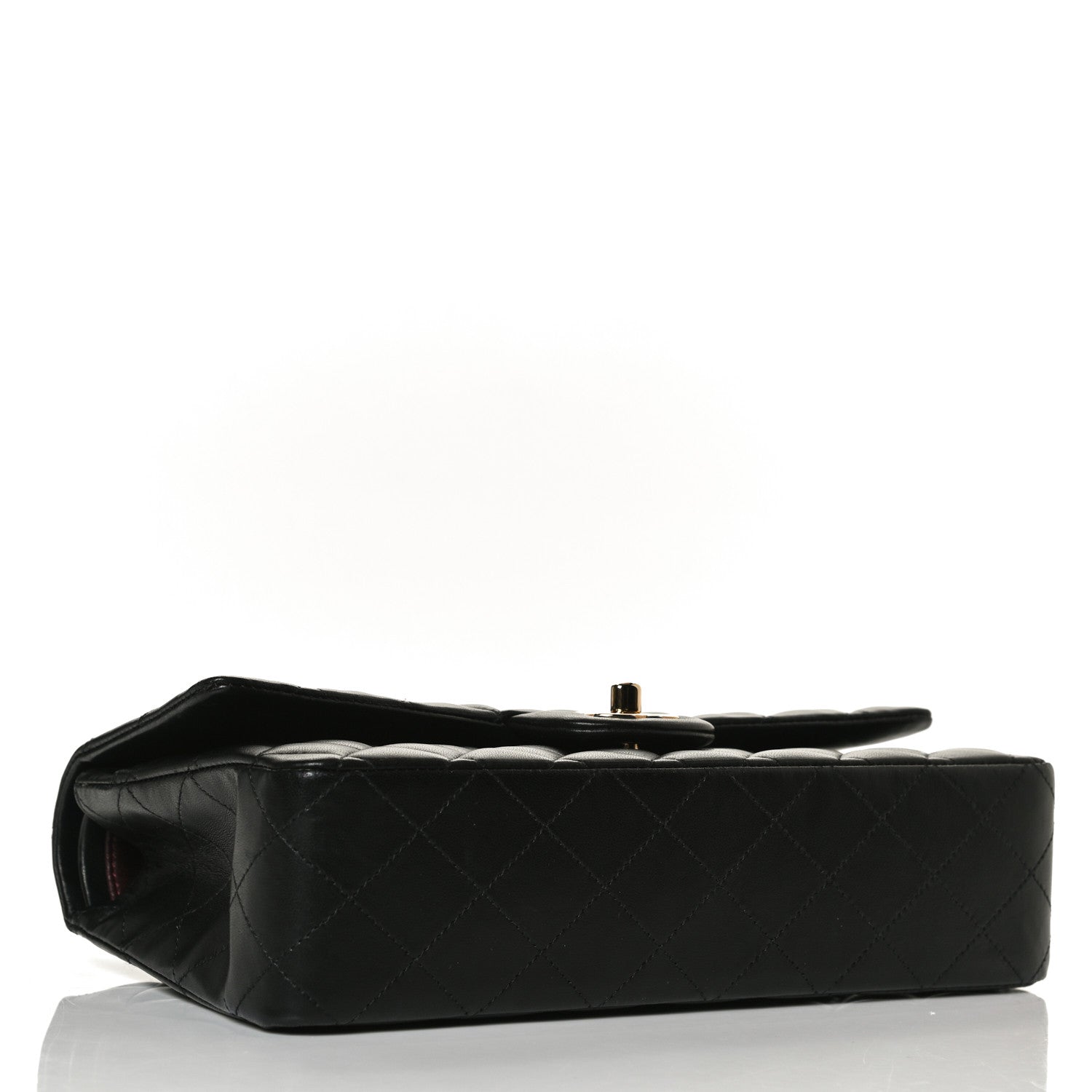 Chanel Lambskin Quilted Medium Double Flap Black 4 of 16