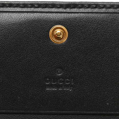 Gucci Calfskin Matelasse GG Marmont Card Case Wallet Black 6 of 8