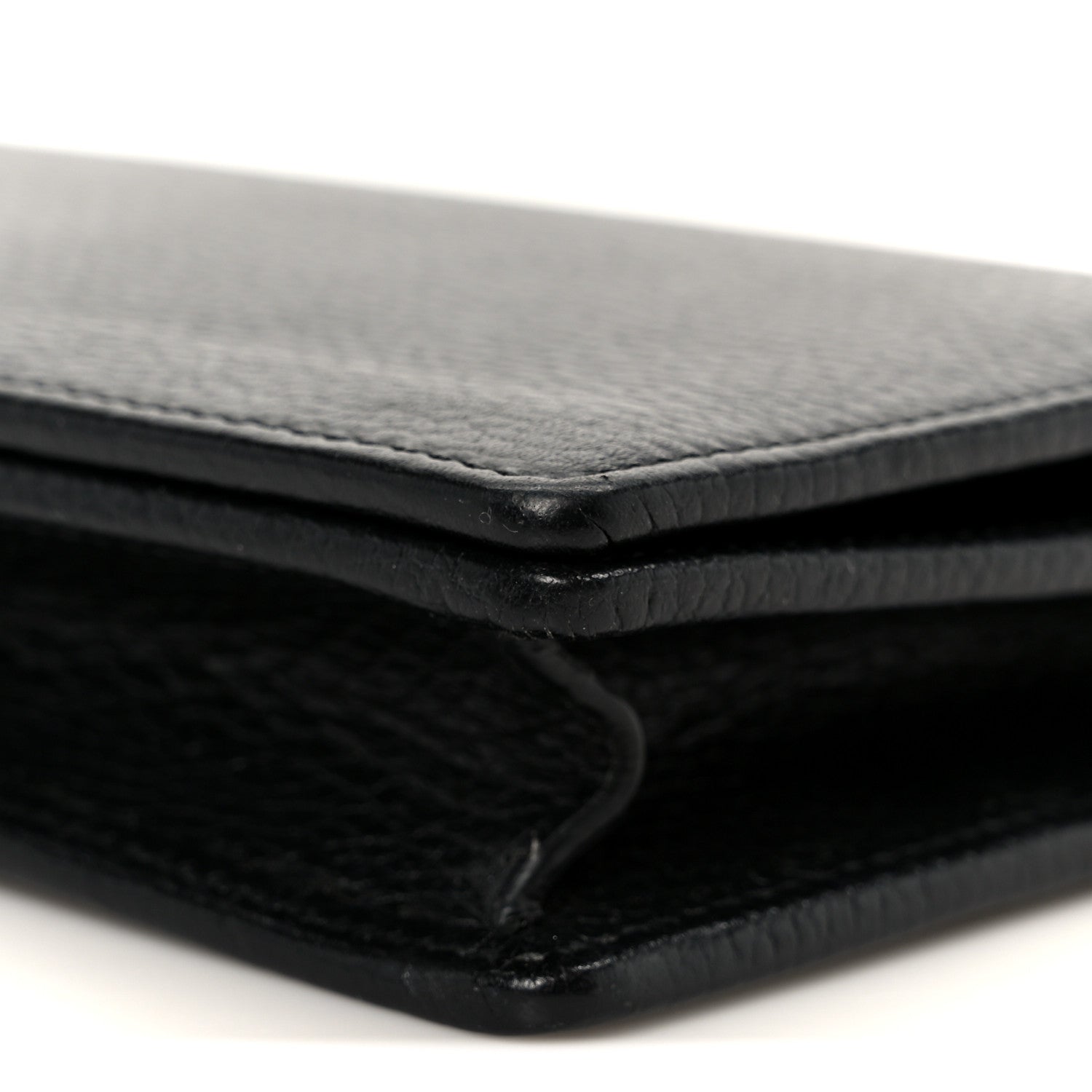 Gucci Calfskin Mini GG Marmont Chain Wallet Black 10 of 13