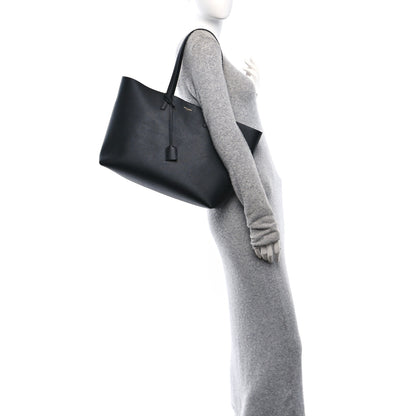 Saint Laurent Calfskin Large Shopping Tote Black 3 of 11