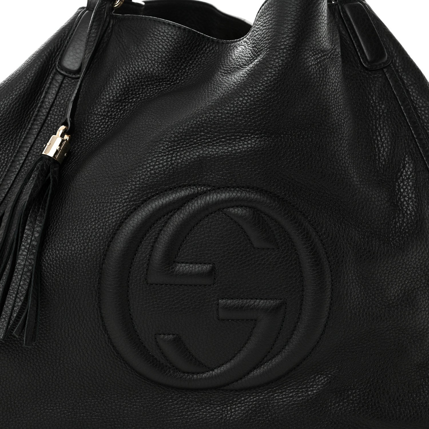 Gucci Pebbled Calfskin Large Soho Hobo Black 8 of 10