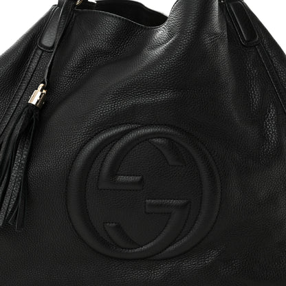 Gucci Pebbled Calfskin Large Soho Hobo Black 8 of 10