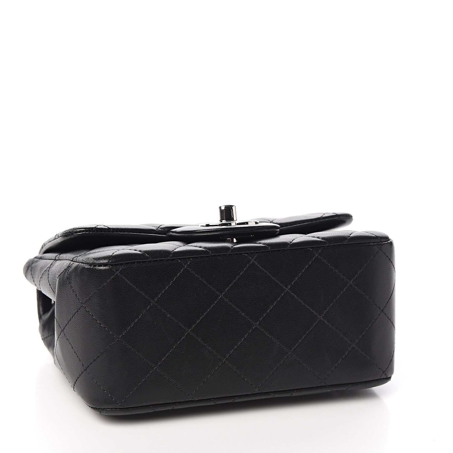 Chanel Lambskin Quilted Mini Square Flap Black 3 of 13