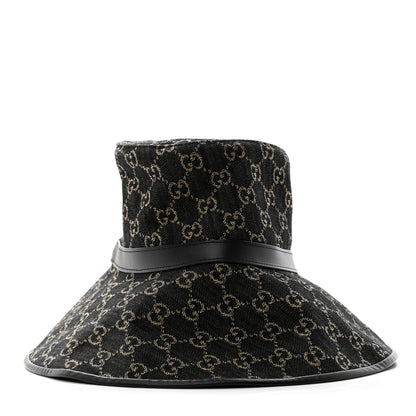 Gucci Monogram Wide Brim Hat M Black 3 of 9