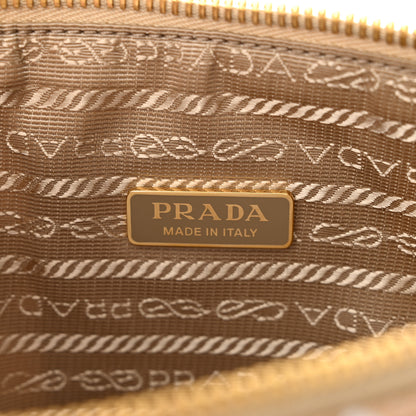 Prada Jacquard Triangolo Symbole Embroidered Mini Triangle Bag Corda Talco 6 of 10