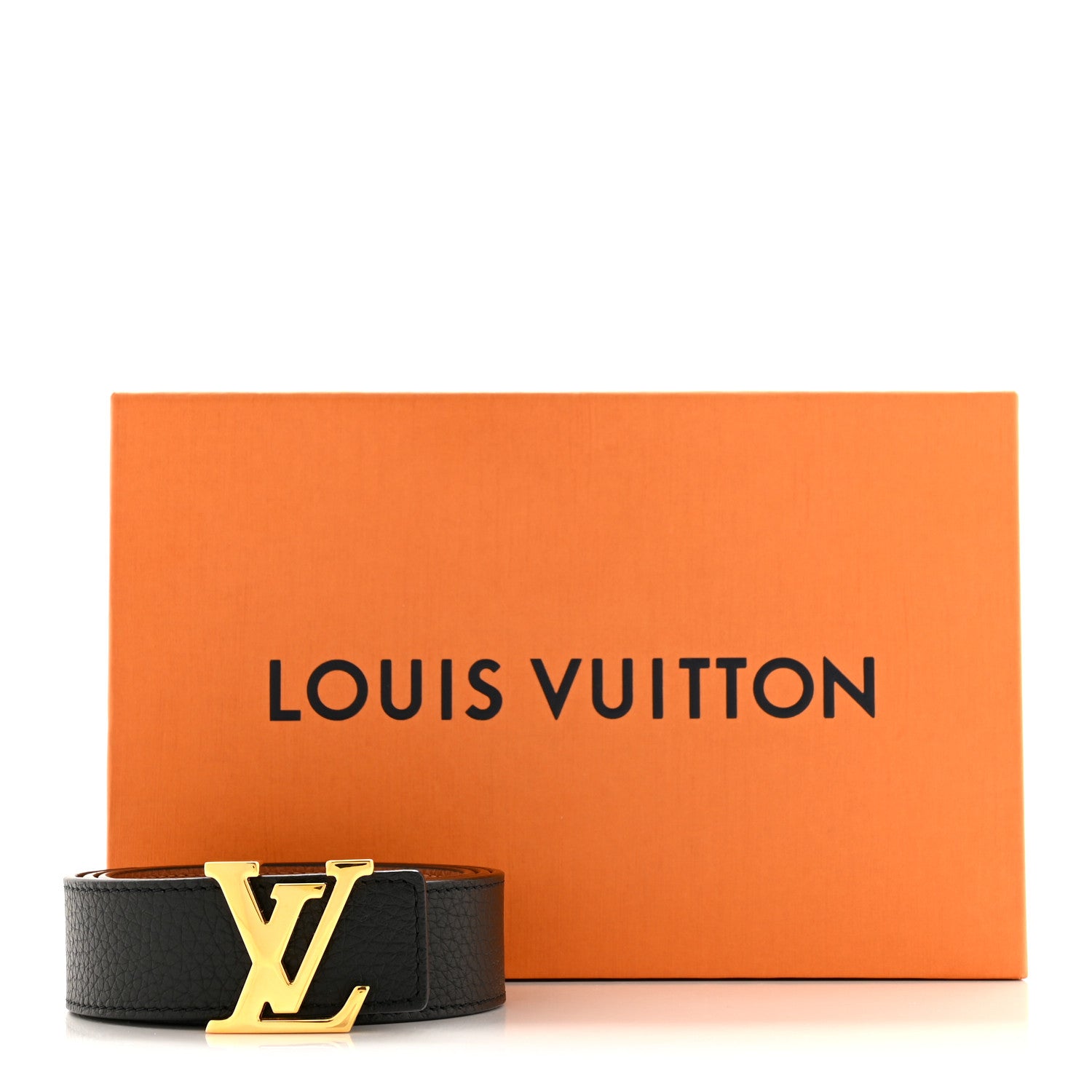 Louis Vuitton Taurillon Calfskin 30mm LV Initiales Reversible Belt 75 30 Black 8 of 8