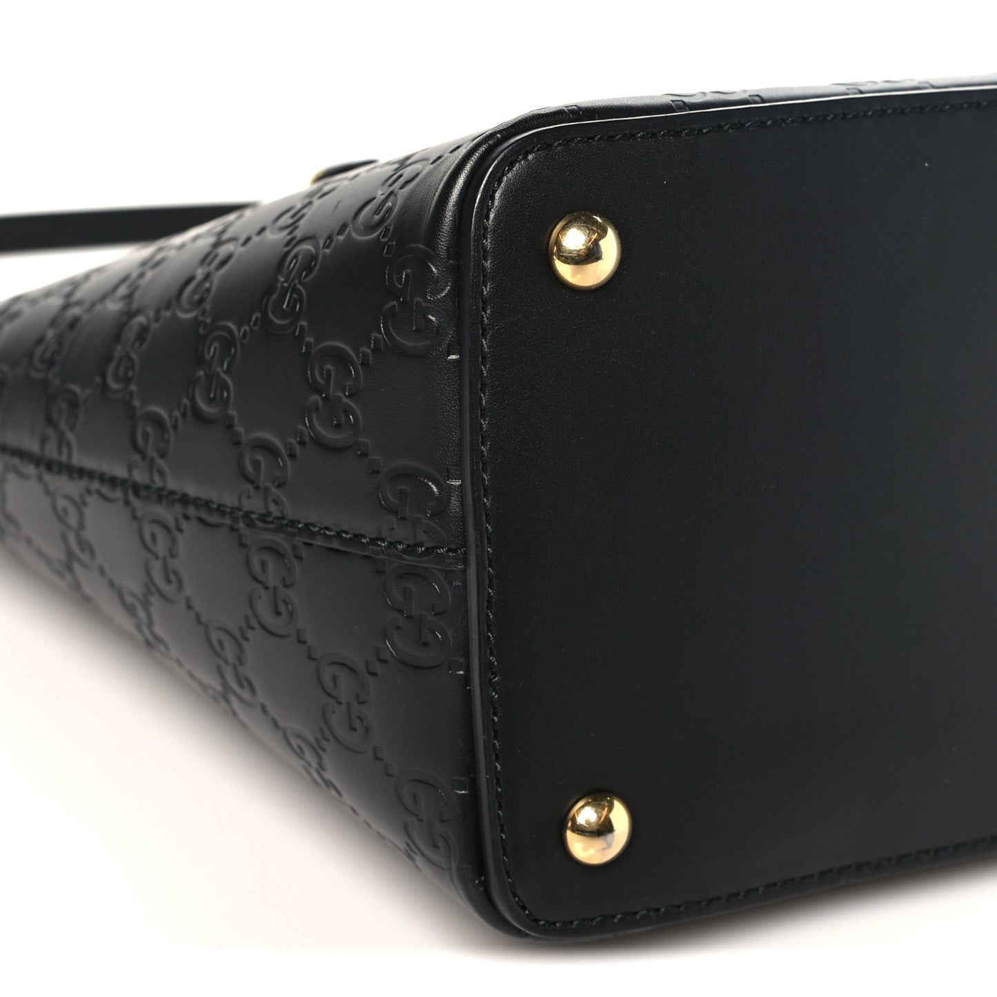Guccissima Small Zippered Bucket Tote Black