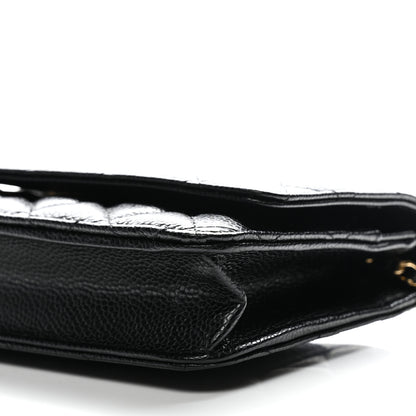 Chanel Caviar Quilted Wallet On Chain WOC Black 11 of 12