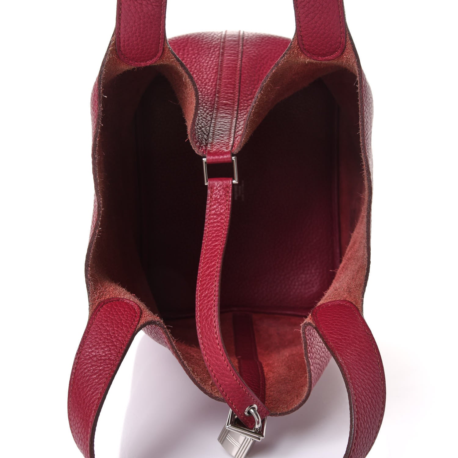 Hermes Taurillon Clemence Picotin Lock 22 MM Rubis 4 of 11