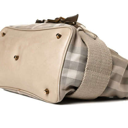 Burberry Canvas House Check Parsons Satchel Light Beige 10 of 18