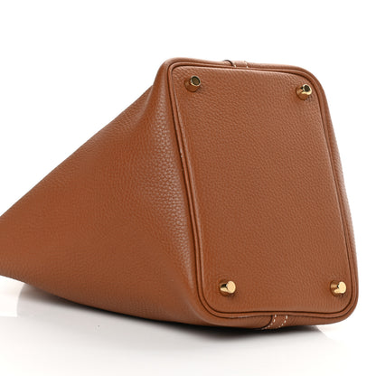 Hermes Taurillon Clemence Picotin Lock 18 PM Gold 9 of 15