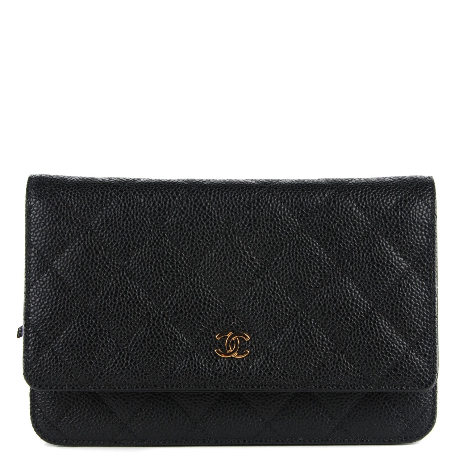 Chanel Caviar Quilted Wallet On Chain WOC Black 1 of 8