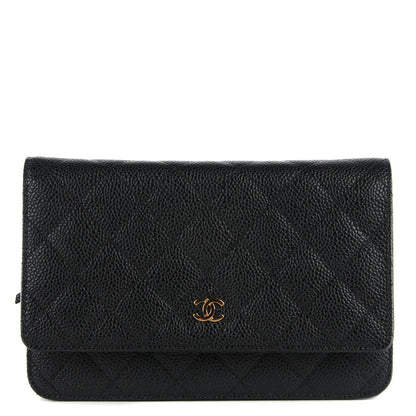 Chanel Caviar Quilted Wallet On Chain WOC Black 1 of 8