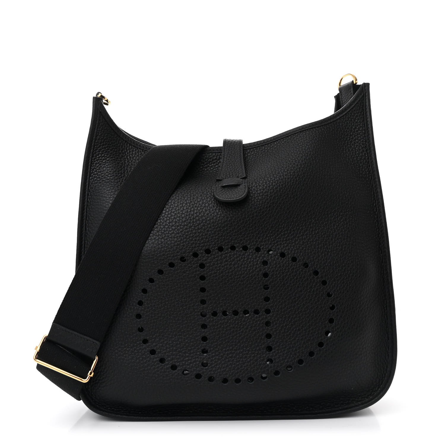 Hermes Taurillon Clemence Evelyne III GM Black 1 of 11