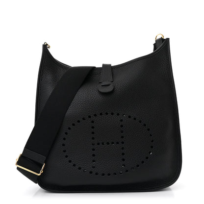 Hermes Taurillon Clemence Evelyne III GM Black 1 of 11
