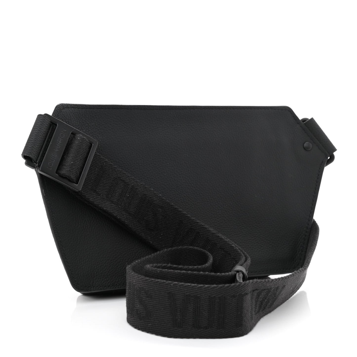 Grained Calfskin Aerogram Takeoff Sling Black