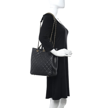 Chanel Lambskin Quilted Large Chanel 19 Shopping Tote Black 2 of 11