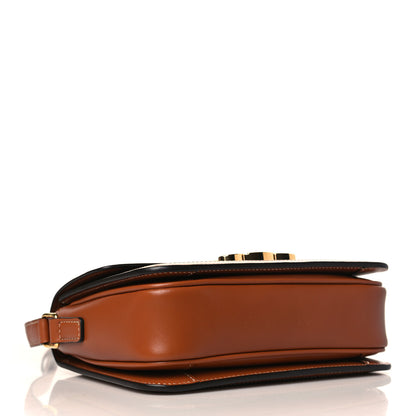 Celine Calfskin Triomphe Canvas Teen Triomphe Bag Tan 4 of 9