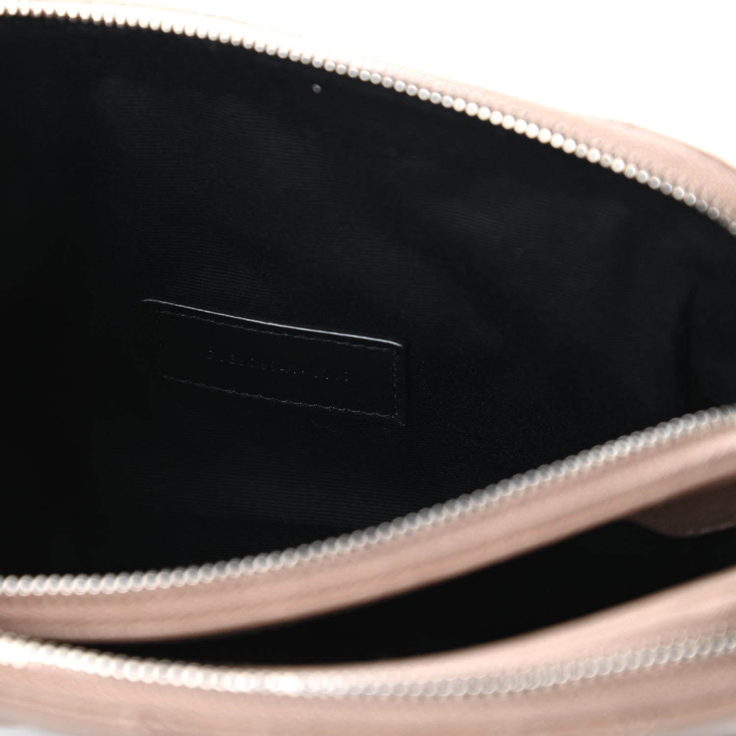Saint Laurent Grained Lambskin Quilted Mini Becky Double Zip Bag Dark Beige 9 of 11
