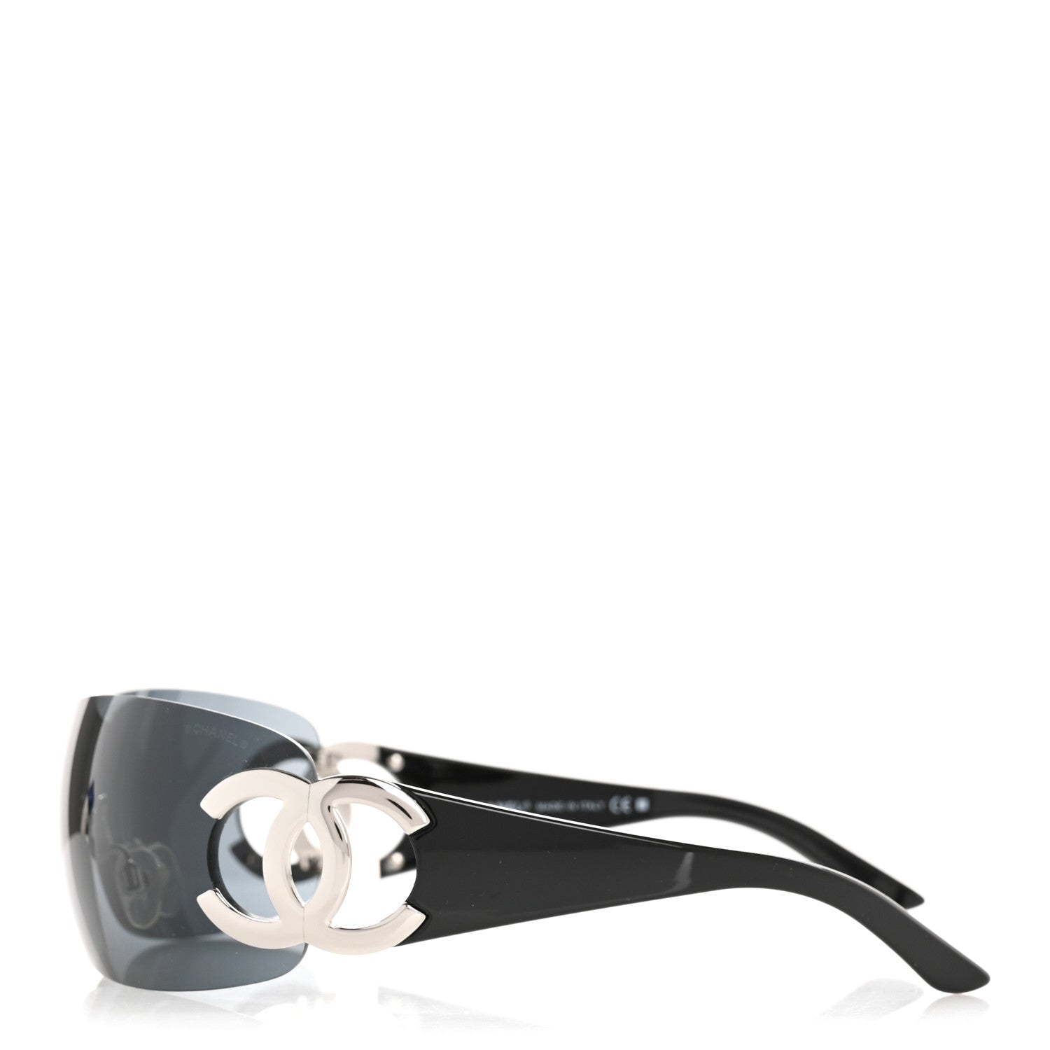 Chanel Frameless CC Logo Sunglasses 4125 Black 3 of 7