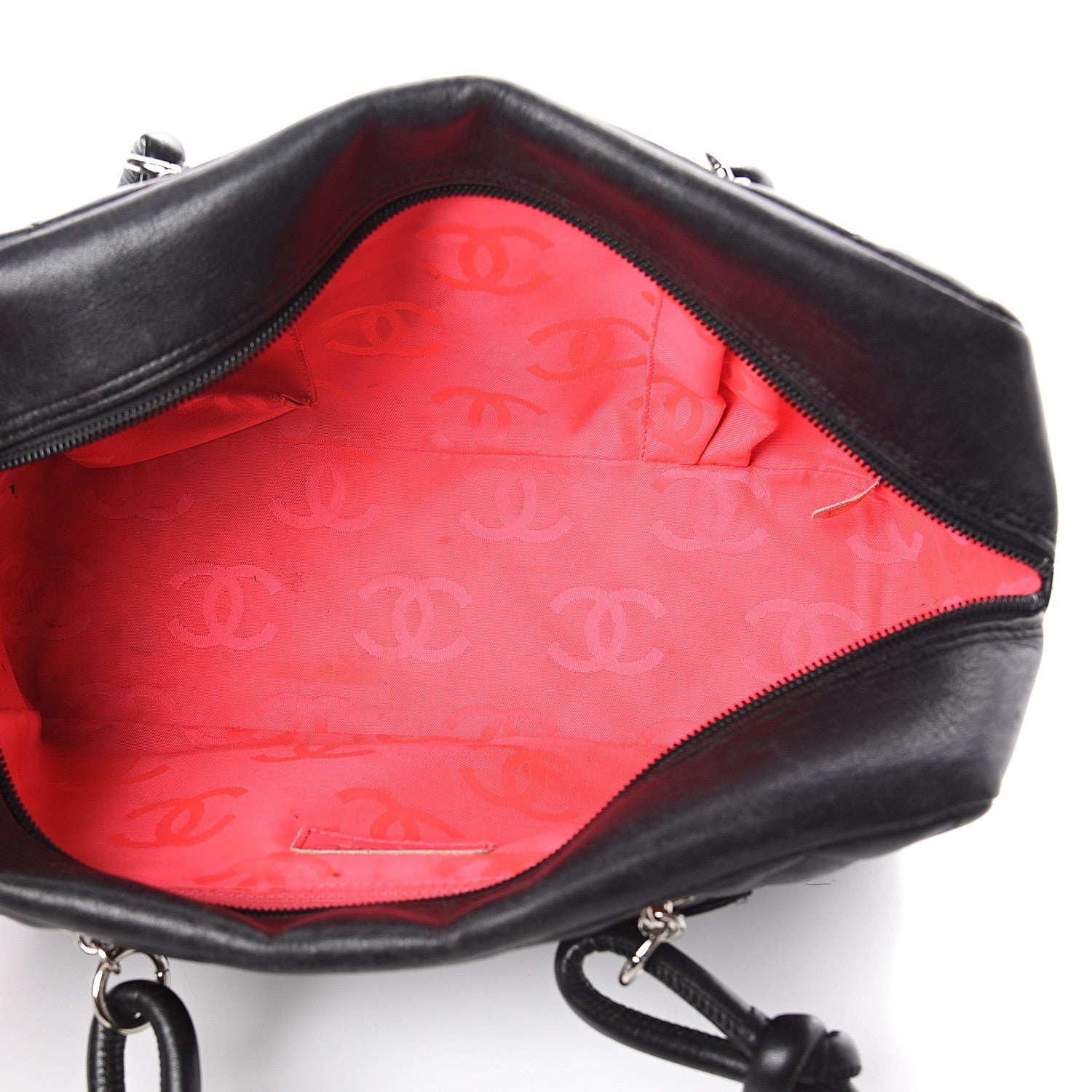 Chanel Calfskin Quilted Large Cambon Bowler Black 4 of 9