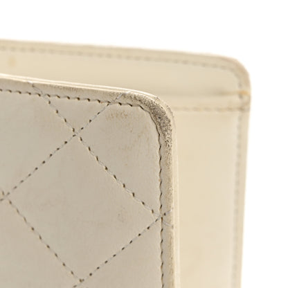 Chanel Lambskin Quilted Valentine Wallet White 9 of 14