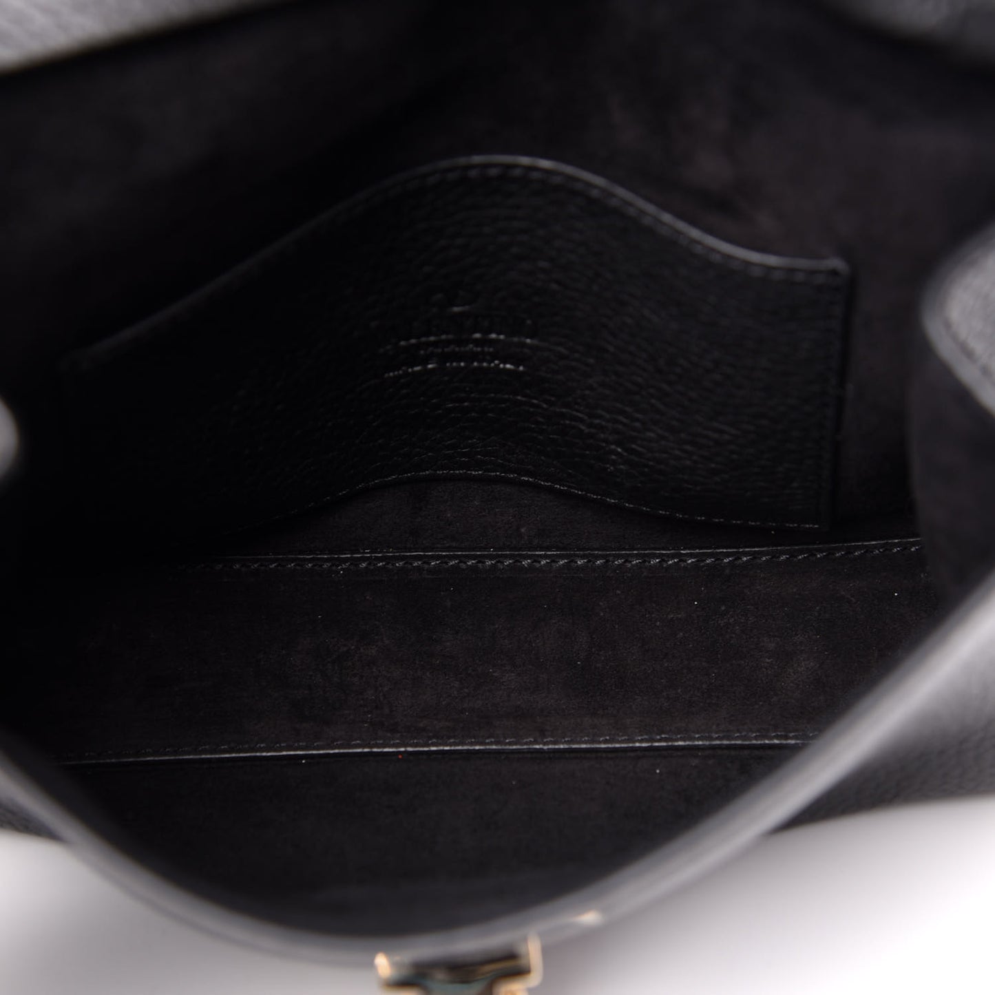 Pebbled Calfskin Medium Rockstud Flip Lock Crossbody Bag Black