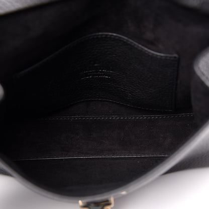 Valentino Garavani Pebbled Calfskin Medium Rockstud Flip Lock Crossbody Bag Black 5 of 9