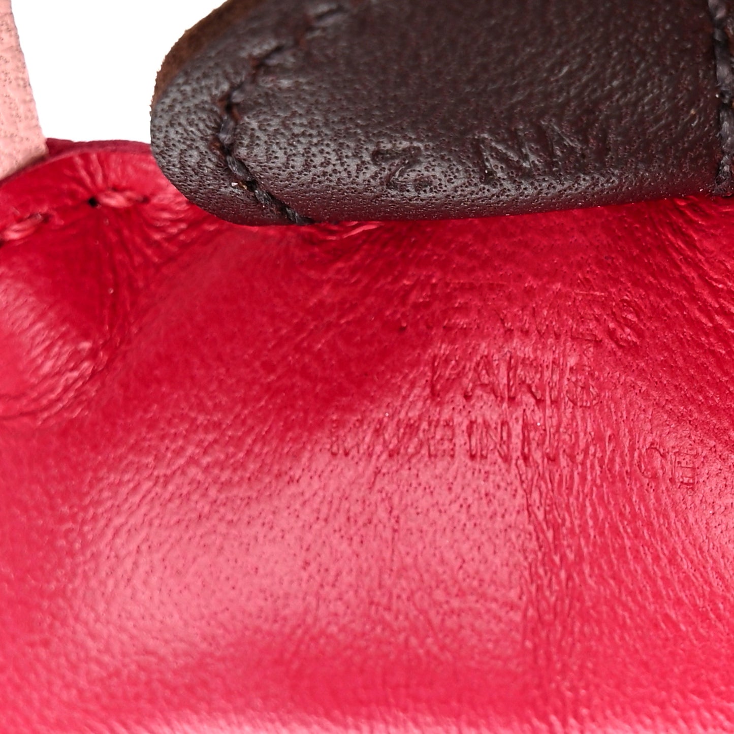 Milo Lambskin Grigri Rodeo Horse Bag Charm PM Rose Sakura Framboise Rouge Sellier