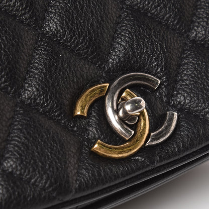 Chanel Calfskin Quilted Small Casual Pocket Messenger Flap Black 8 of 11
