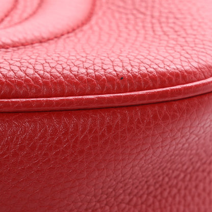 Gucci Pebbled Calfskin Small Soho Disco Bag Tabasco Red 10 of 14