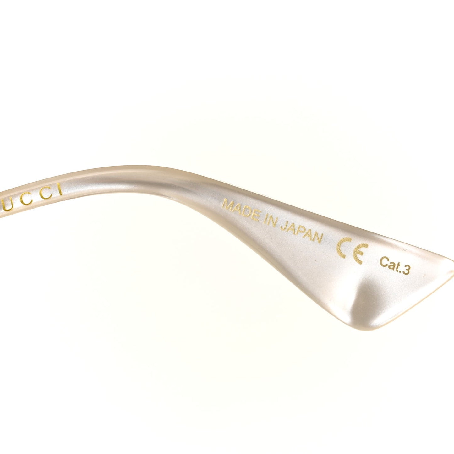 Metal Round Frame Tiger Print Sunglasses GG0061S Gold