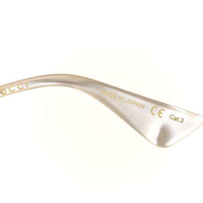 Gucci Metal Round Frame Tiger Print Sunglasses GG0061S Gold 5 of 7