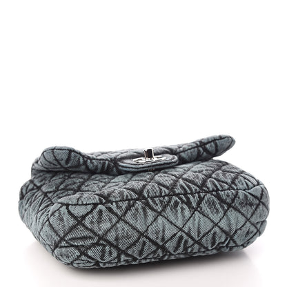 Chanel Denim Quilted Small Denimpression Flap Blue Black 4 of 10