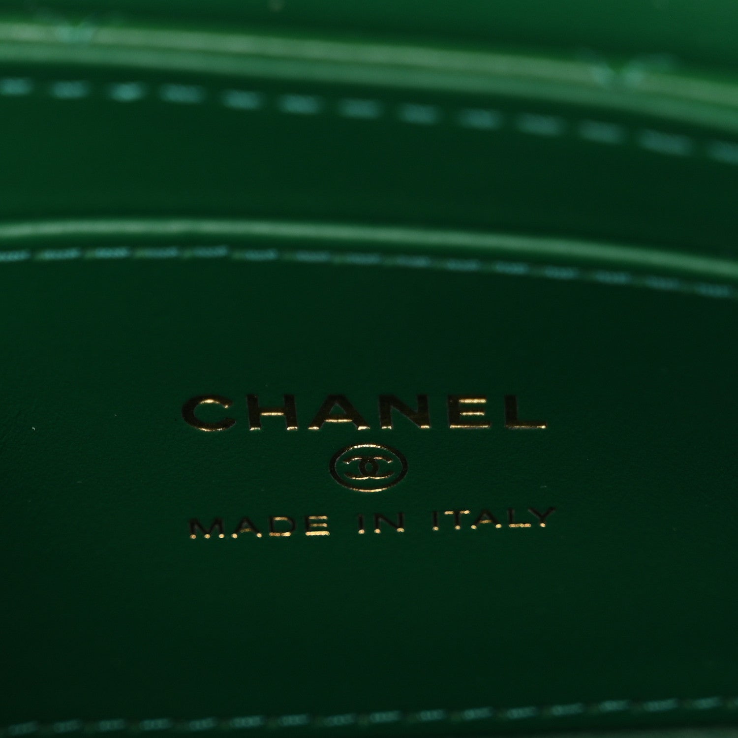 Chanel Shiny Aged Calfskin Quilted Mini Nano Kelly Shopper Green 6 of 10