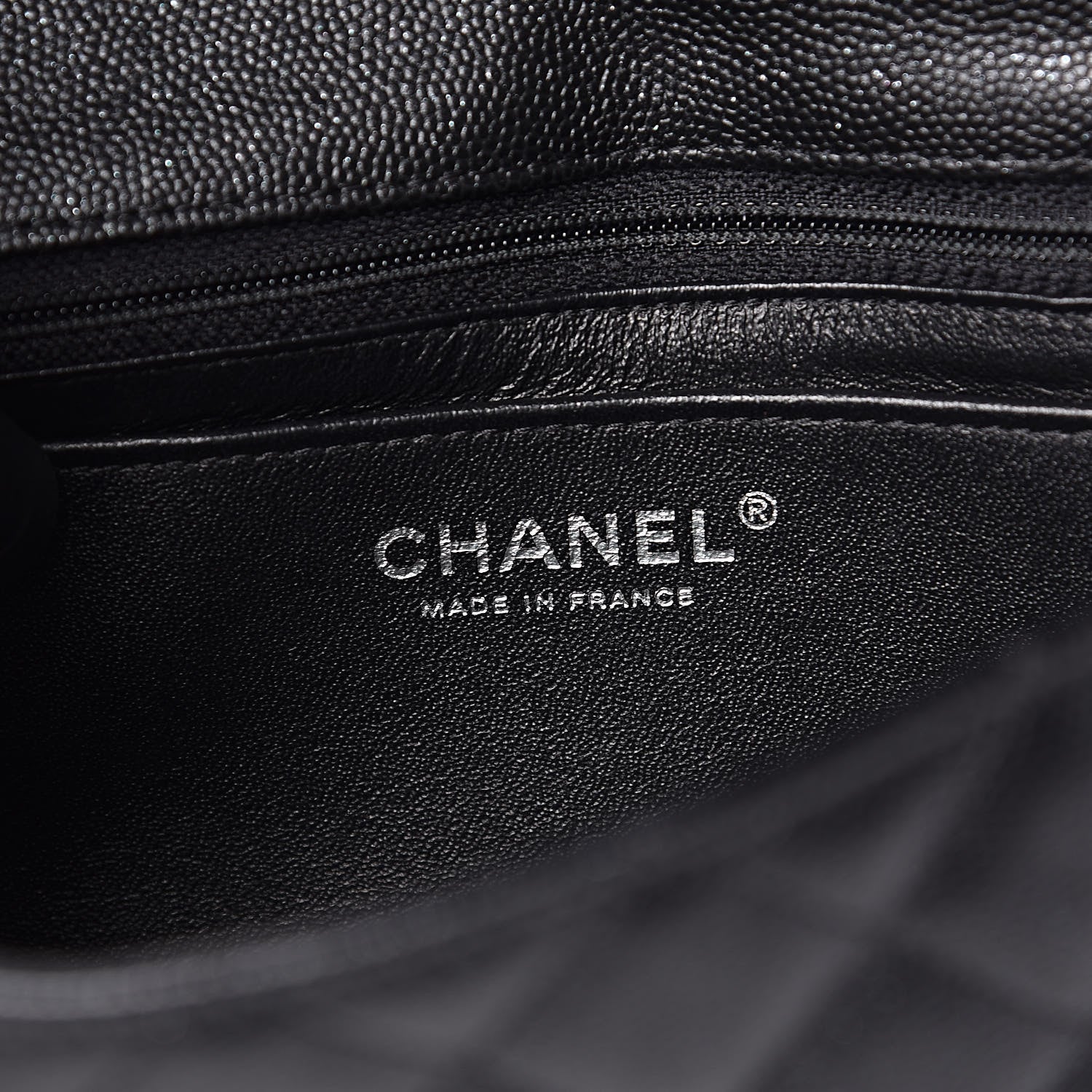 Chanel Iridescent Caviar Quilted Mini Rectangular Flap Black 6 of 11