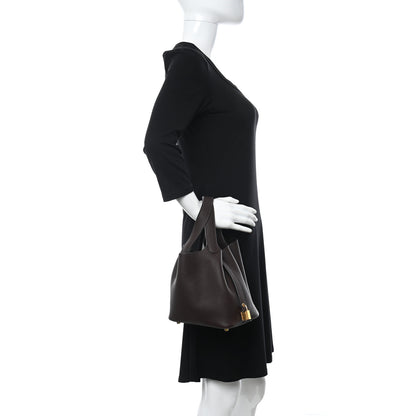 Hermes Taurillon Clemence Picotin Lock 18 PM Rouge Sellier 2 of 9