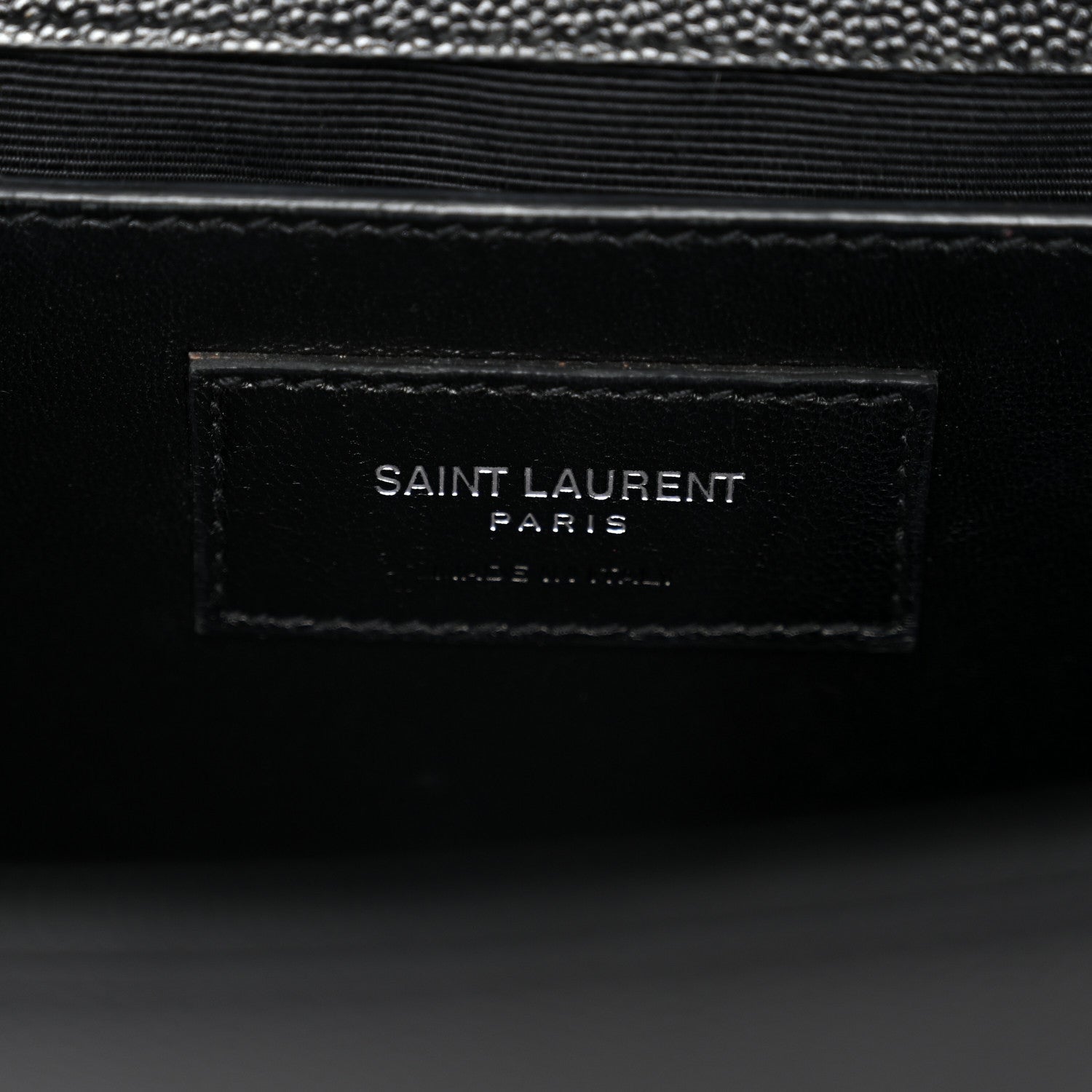 Saint Laurent Grain De Poudre Medium Classic Monogram Kate Satchel Black 6 of 15