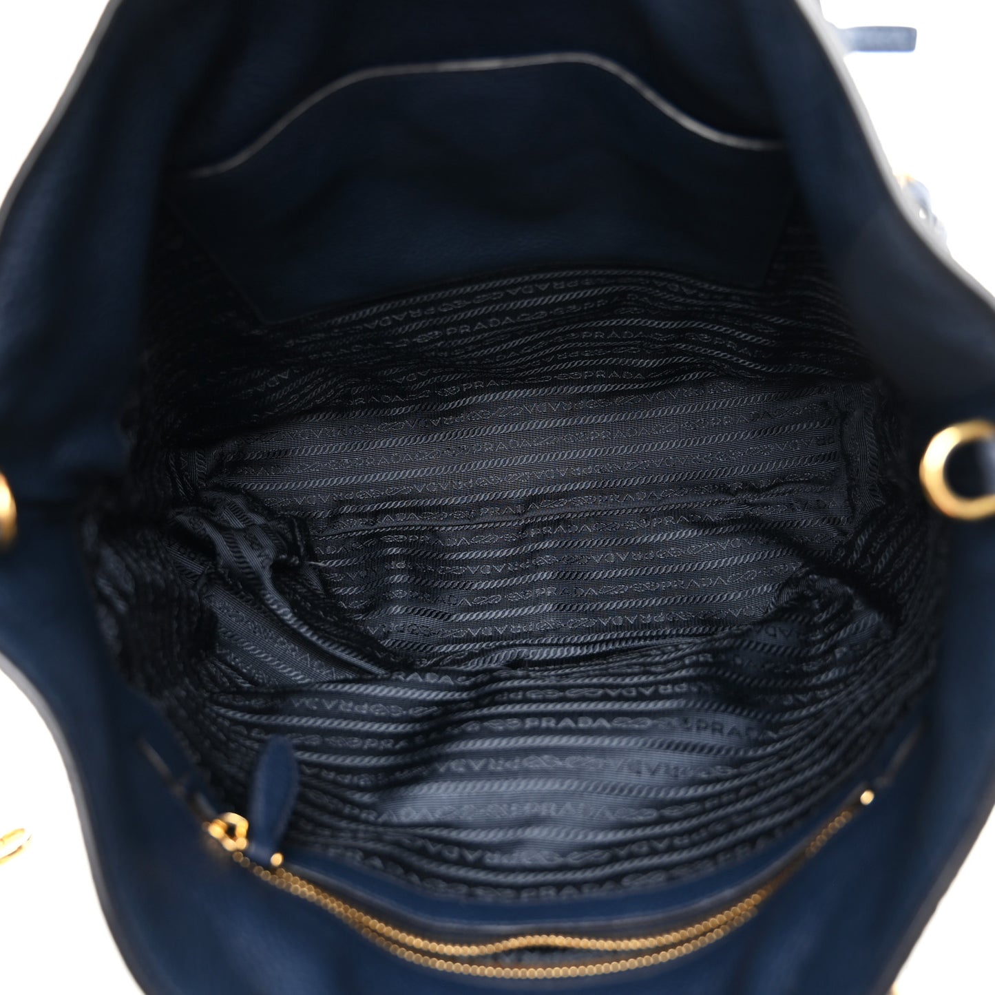Vitello Daino Pocket Shopping Tote Baltico