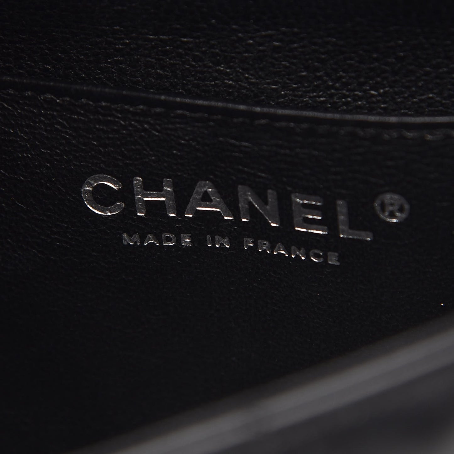 Crumpled Calfskin Quilted Mini Rectangular Flap So Black