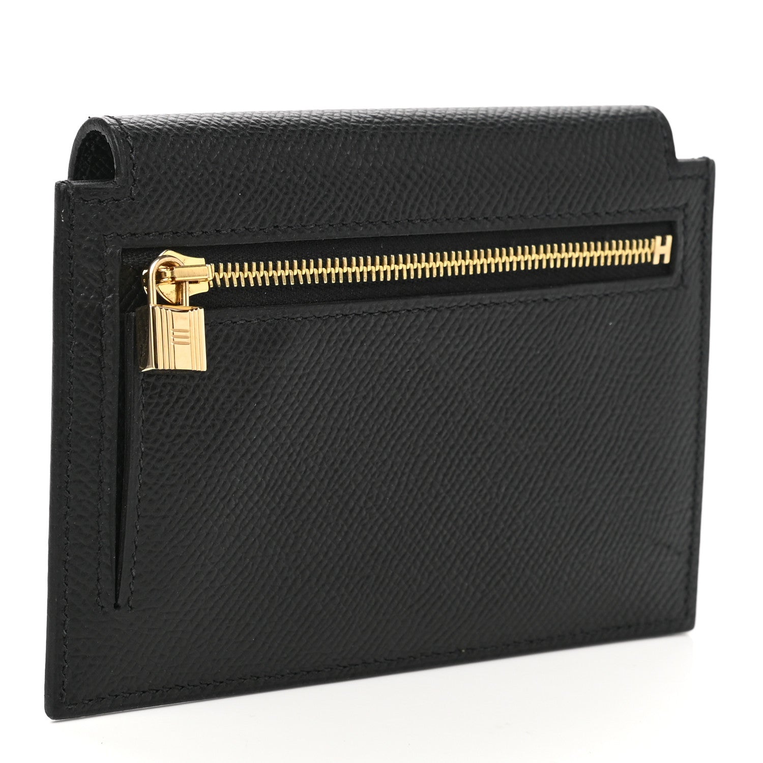 Hermes Epsom Kelly Pocket Compact Wallet Black 3 of 8