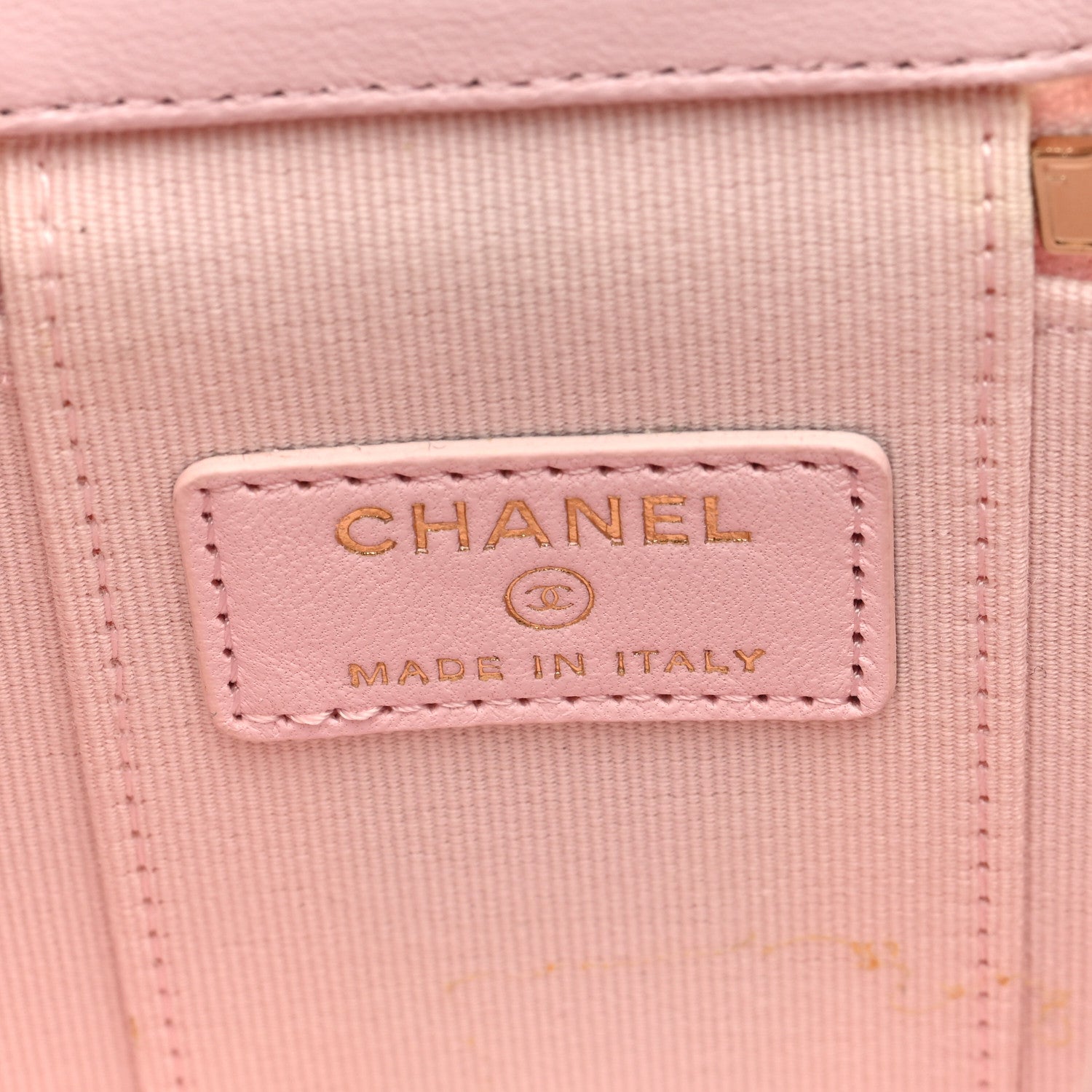 Chanel Lambskin Quilted Mini Top Handle Vanity Case With Chain Light Pink 6 of 11